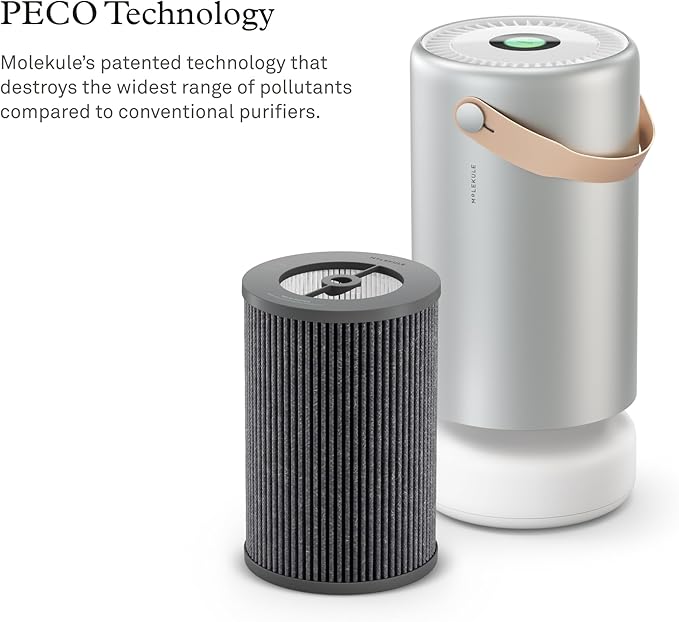 Molekule PECO-Filter with Activated Carbon for Air Pro Purifier - Authentic Molekule High Efficiency Air Filter Replacement for Multi-Layer Purification - Helps Remove Allergens & Odors